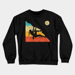 Climbing Bouldering Rock Mountain Free Speed Girl Vintage Crewneck Sweatshirt